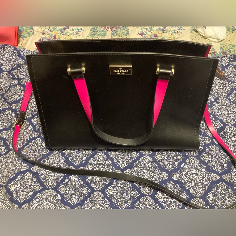 Kate spade purses black and pink